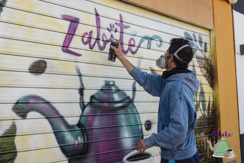 Tienda de Zabité cierre pintado por Gerbos Art